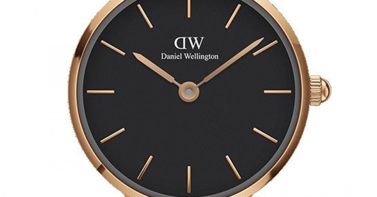  Shop Authentic Daniel Wellington Classic Petite Pressed Ashfield Black Dial Black Mesh Bracelet Watch For Women - DW00100441 - Luxxuri