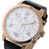  Shop Authentic Tommy Hilfiger Jake Multifunction White Dial Black Leather Strap Watch for Men - 1791236 - Luxxuri