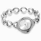  Shop Authentic Swarovski Crystal Flower Silver Dial Silver Steel Strap Watch for Women - 5547622 - Luxxuri