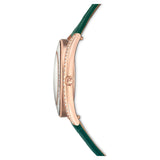  Shop Authentic Swarovski Crystalline Aura Green Dial Green Leather Strap Watch for Women - 5644078 - Luxxuri
