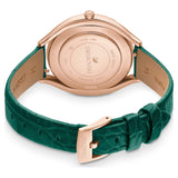  Shop Authentic Swarovski Crystalline Aura Green Dial Green Leather Strap Watch for Women - 5644078 - Luxxuri