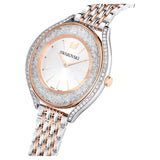  Shop Authentic Swarovski Crystalline Aura White Dial Two Tone Mesh Strap Watch for Women - 5644075 - Luxxuri