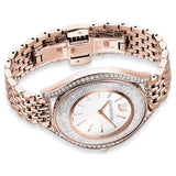  Shop Authentic Swarovski Crystalline Aura Silver Dial Rose Gold Steel Strap Watch for Women - 5519459 - Luxxuri