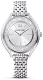  Shop Authentic Swarovski Crystalline Aura Silver Dial Silver Steel Strap Watch for Women - 5519462 - Luxxuri