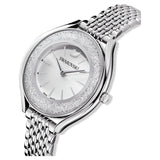  Shop Authentic Swarovski Crystalline Aura Silver Dial Silver Steel Strap Watch for Women - 5519462 - Luxxuri