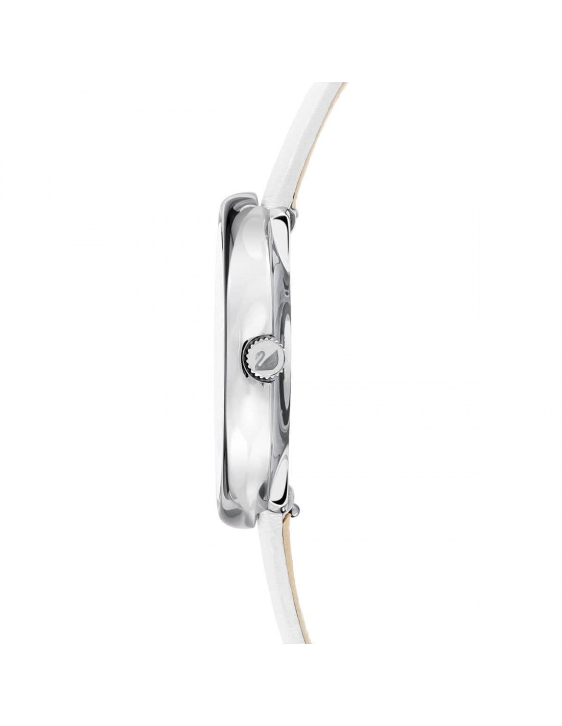 Swarovski Crystalline Pure White Dial White Leather Strap Watch for Women - 5275046