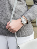  Shop Authentic Calvin Klein Minimal Silver Dial Silver Mesh Bracelet Watch for Women - K3M2212Z - Luxxuri