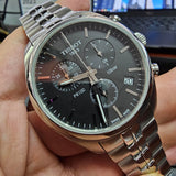  Shop Authentic Tissot T Classic PR 100 Chronograph Black Dial Silver Steel Strap Watch for Men - T101.417.11.051.00 - Luxxuri