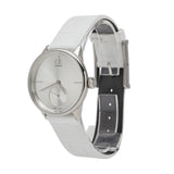  Shop Authentic Calvin Klein Accent Silver Dial White Leather Strap Watch for Women - K2Y231K6 - Luxxuri