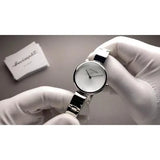  Shop Authentic Calvin Klein Wavy Silver Dial Silver Steel Strap Watch for Women - K9U23146 - Luxxuri