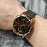  Shop Authentic Tommy Hilfiger Kane Brown Dial Brown Leather Strap Watch for Men - 1710400 - Luxxuri