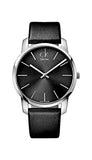  Shop Authentic Calvin Klein City Black Dial Black Leather Strap Watch for Men - K2G21107 - Luxxuri