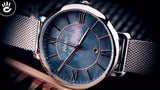  Shop Authentic Fossil Jacqueline Mother of Pearl Blue Dial Silver Mesh Strap Watch for Women - ES4322 - Luxxuri