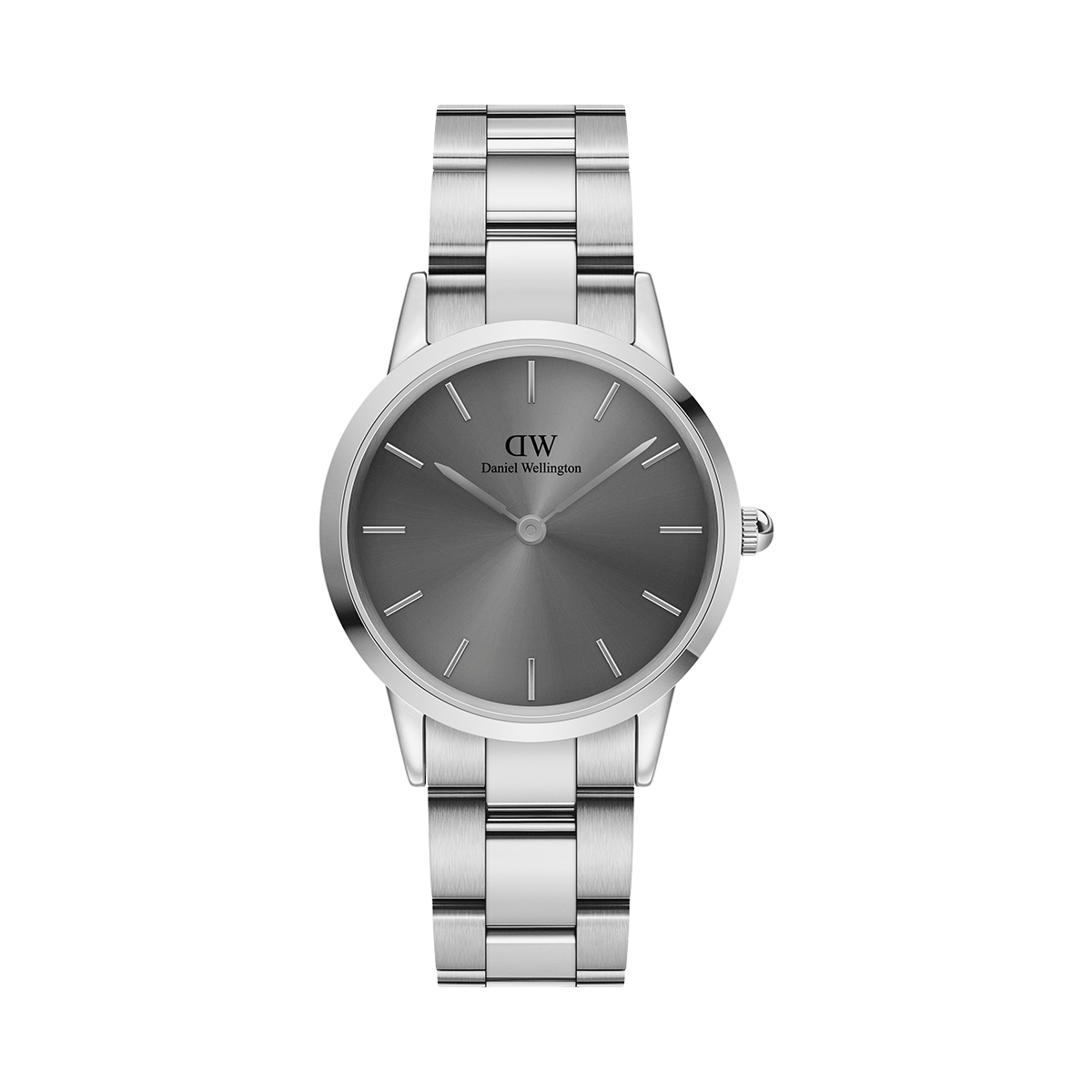  Shop Authentic Daniel Wellington Link Grey Dial Silver Steel Strap Watch For Men - DW00100328 - Luxxuri