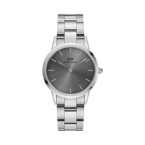  Shop Authentic Daniel Wellington Link Grey Dial Silver Steel Strap Watch For Men - DW00100328 - Luxxuri