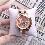  Shop Authentic Michael Kors Bradshaw Chronograph Rose Gold Dial Rose Gold Steel Strap Watch for Women - MK5799 - Luxxuri