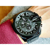  Shop Authentic Diesel Mega Chief Chronograph Black Steel Strap Watch For Men - DZ4283 - Luxxuri