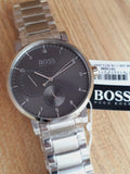  Shop Authentic Hugo Boss Oxygen Grey Dial Silver Steel Strap Watch for Men - 1513596 - Luxxuri