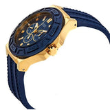  Shop Authentic Guess Force Blue & Rose Gold Dial Blue Silicone Strap Watch For Men - W0674G2 - Luxxuri