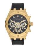  Shop Authentic Guess Continental Black Dial Black Rubber Strap Watch for Men - GW0262G2 - Luxxuri