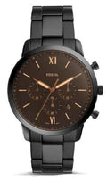  Shop Authentic Fossil Neutra Chronograph Black Dial Black Steel Strap Watch for Men - FS5525 - Luxxuri