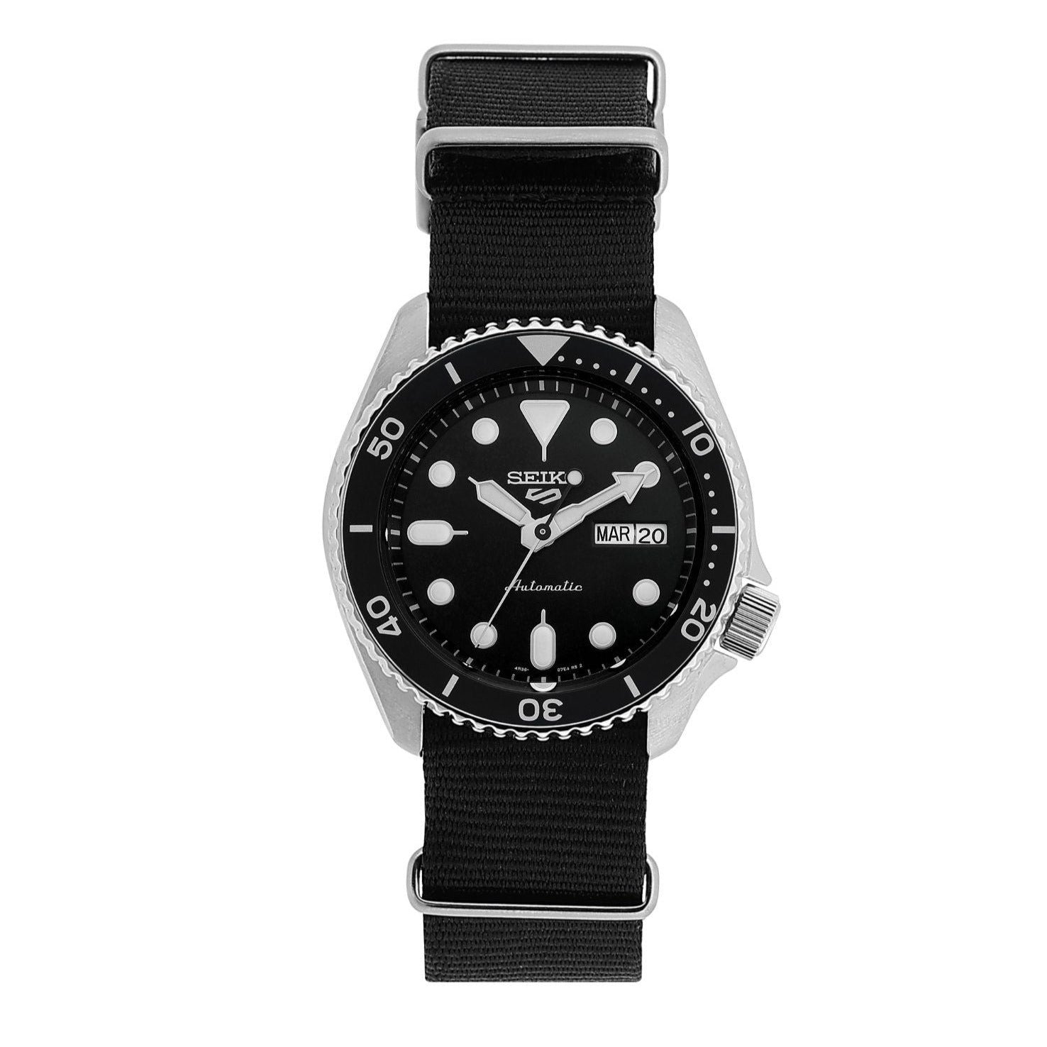  Shop Authentic Seiko 5 Sports SKX Automatic Black Dial Black NATO Strap Watch For Men - SRPD55K3 - Luxxuri