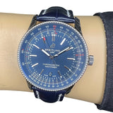  Shop Authentic Breitling Navitimer Automatic 41 Blue Dial Blue Leather Strap Watch for Men - A17326161C1P3 - Luxxuri