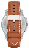  Shop Authentic Fossil Grant Chronograph Blue Dial Brown Leather Strap Watch for Men - FS5184 - Luxxuri