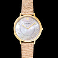  Shop Authentic Emporio Armani Kappa Quartz Mother of Pearl Taupe Dial Brown Leather Strap Watch For Men - AR11151 - Luxxuri