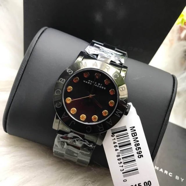  Shop Authentic Marc Jacobs Amy Black Dial Black Steel Strap Watch for Women - MBM8595 - Luxxuri