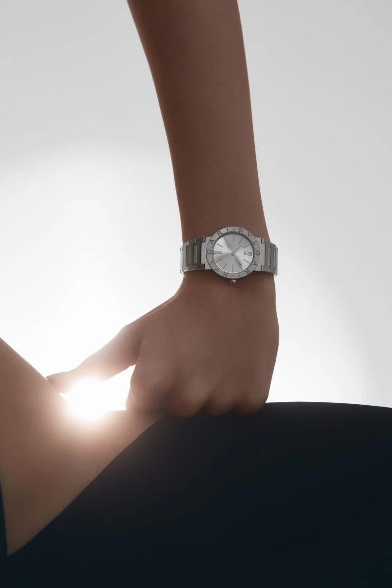  Shop Authentic Bvlgari Bvlgari Lady Silver Dial Silver Steel Strap Watch for Women - BVLGARI103575 - Luxxuri