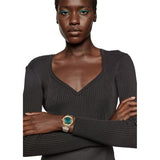  Shop Authentic Versace Greca Green Dial Silver Steel Strap Watch for Women - VEVH00720 - Luxxuri