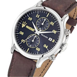  Shop Authentic Maserati Epoca Chronograph Blue Dial Brown Leather Strap Watch For Men - R8871618001 - Luxxuri