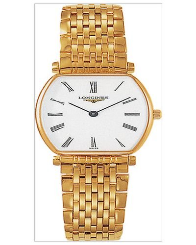  Shop Authentic Longines La Grande Classique de Longines Tonneau 22 Yellow Gold Watch for Women - L4.205.2.11.8 - Luxxuri