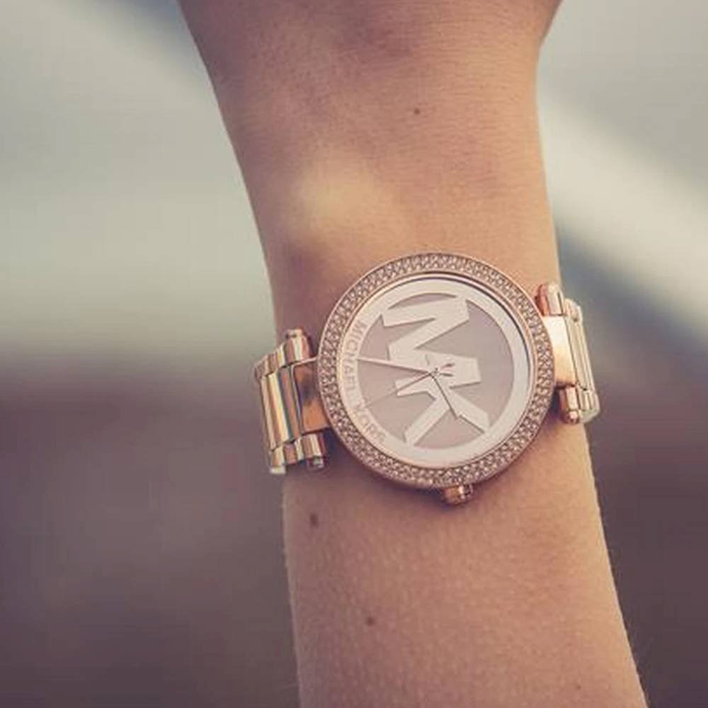  Shop Authentic Michael Kors Parker Rose Gold Dial Rose Gold Steel Strap Watch for Women - MK5865 - Luxxuri