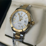  Shop Authentic Tag Heuer Aquaracer Silver Dial Two Tone Steel Strap Watch for Women - WBD1120.BB0930 - Luxxuri
