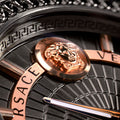  Shop Authentic Versace Viamond Quartz Black Dial Grey Steel Strap Watch For Men - VEPO00520 - Luxxuri