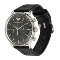  Shop Authentic Emporio Armani Aviator Chronograph Black Dial Black Leather Strap Watch For Men - AR11143 - Luxxuri