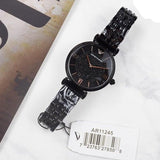  Shop Authentic Emporio Armani Gianni T Bar All Black Diamond Dial Watch For Women - AR11245 - Luxxuri