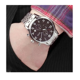  Shop Authentic Hugo Boss Aeroliner Chronograph Quartz Black Dial Silver Steel Strap Watch For Men - HB1512446 - Luxxuri