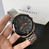  Shop Authentic Maserati Traguardo Analog Black Dial Stainless Steel Watch For Men - R8873612015 - Luxxuri