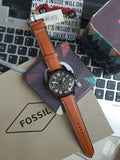  Shop Authentic Fossil Grant Chronograph Black Dial Brown Leather Strap Watch for Men - FS5241 - Luxxuri