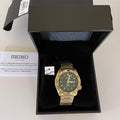  Shop Authentic Seiko 5 Sports HUF Limited Edition Green Dial Gold Steel Strap Watch For Men - SRPJ20 - Luxxuri