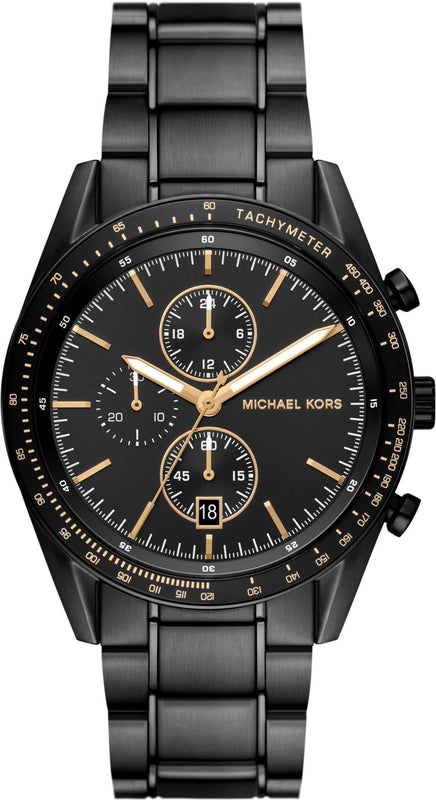  Shop Authentic Michael Kors Warren Chronograph Black Dial Black Steel Strap Watch For Men - MK9113 - Luxxuri