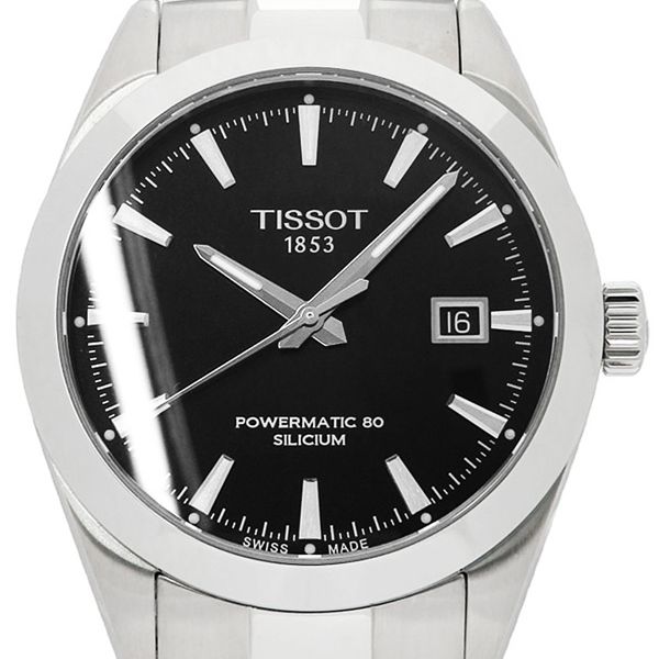  Shop Authentic Tissot Gentleman Powermatic 80 Silicium Black Dial Silver Steel Strap Watch For Men - T127.407.11.051.00 - Luxxuri