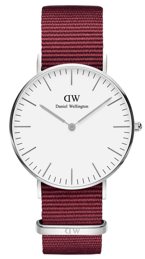  Shop Authentic Daniel Wellington Classic Roselyn White Dial Red NATO Strap Watch For Women - DW00100268 - Luxxuri