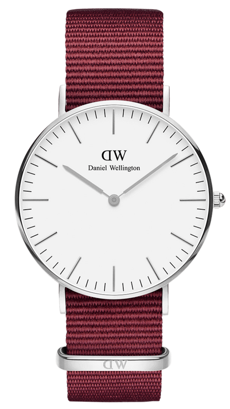  Shop Authentic Daniel Wellington Classic Roselyn White Dial Red NATO Strap Watch For Women - DW00100268 - Luxxuri