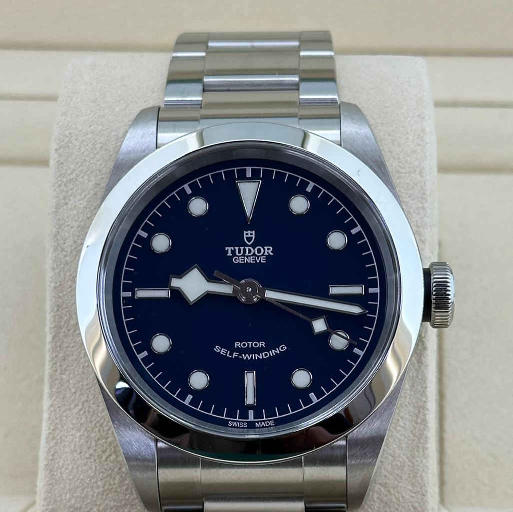  Shop Authentic Tudor Black Bay Automatic Blue Dial Silver Steel Strap Watch for Men - M79540-0004 - Luxxuri