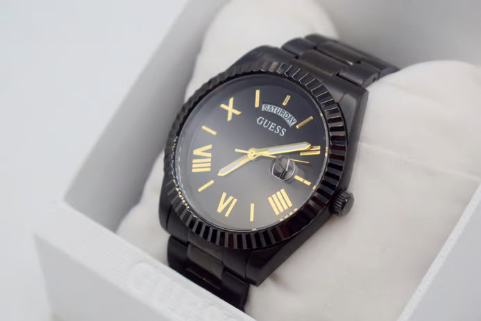  Shop Authentic Guess Connoisseur Black Dial Black Steel Strap Watch for Men - GW0265G4 - Luxxuri