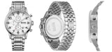  Shop Authentic Hugo Boss Aeroliner Chronograph White Dial Silver Steel Strap Watch For Men - 1512445 - Luxxuri